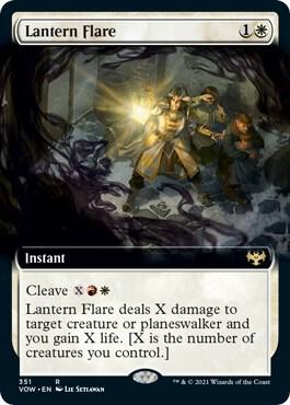 Lantern Flare (Extended Art) 351 card from Innistrad: Crimson Vow