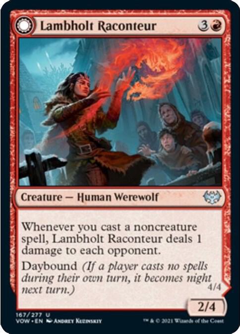 Lambholt Raconteur 167 card from Innistrad: Crimson Vow