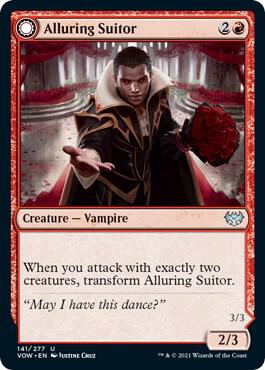 Alluring Suitor 141 card from Innistrad: Crimson Vow