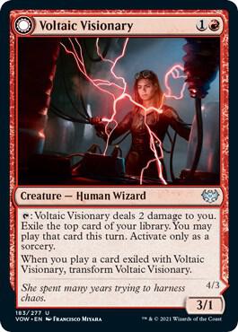 Voltaic Visionary 183 card from Innistrad: Crimson Vow