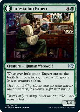 Infestation Expert 206 card from Innistrad: Crimson Vow