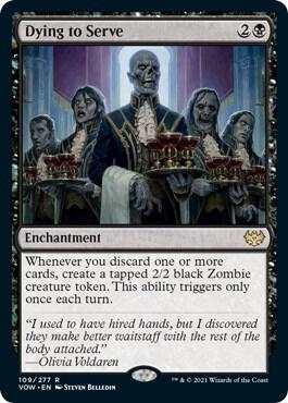 Dying to Serve 109 card from Innistrad: Crimson Vow