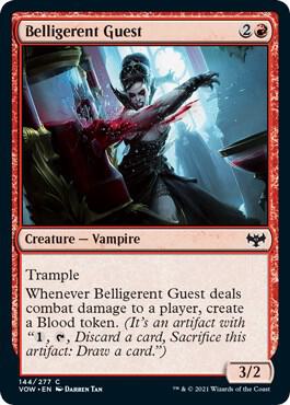 Belligerent Guest 144 card from Innistrad: Crimson Vow