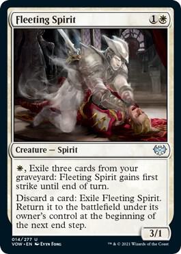 Fleeting Spirit 14 card from Innistrad: Crimson Vow
