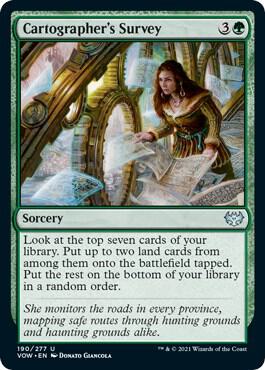 Cartographer's Survey 190 card from Innistrad: Crimson Vow