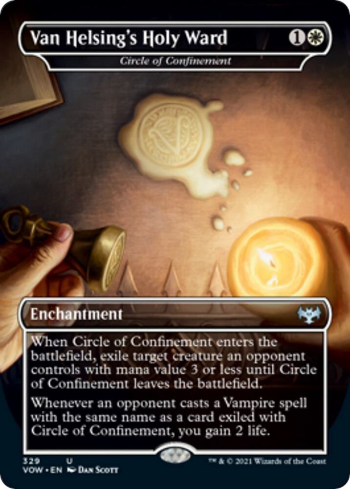 Van Helsing's Holy Ward - Circle of Confinement 329 card from Innistrad: Crimson Vow