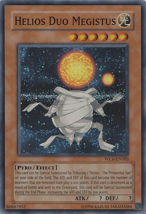 Helios Duo Megistus WC6-EN003 card from World Championship 2006: Ultimate Masters