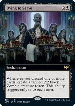 Dying to Serve (Extended Art) 370 card from Innistrad: Crimson Vow