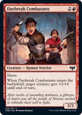 Daybreak Combatants 153 card from Innistrad: Crimson Vow