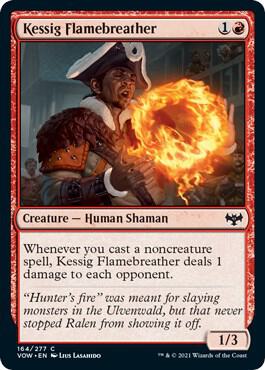 Kessig Flamebreather 164 card from Innistrad: Crimson Vow