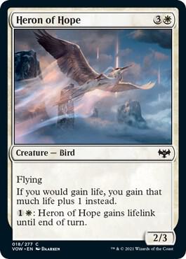 Heron of Hope 18 card from Innistrad: Crimson Vow