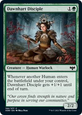 Dawnhart Disciple 196 card from Innistrad: Crimson Vow