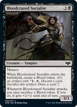 Bloodcrazed Socialite 96 card from Innistrad: Crimson Vow