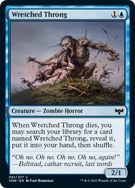 Wretched Throng 91 card from Innistrad: Crimson Vow
