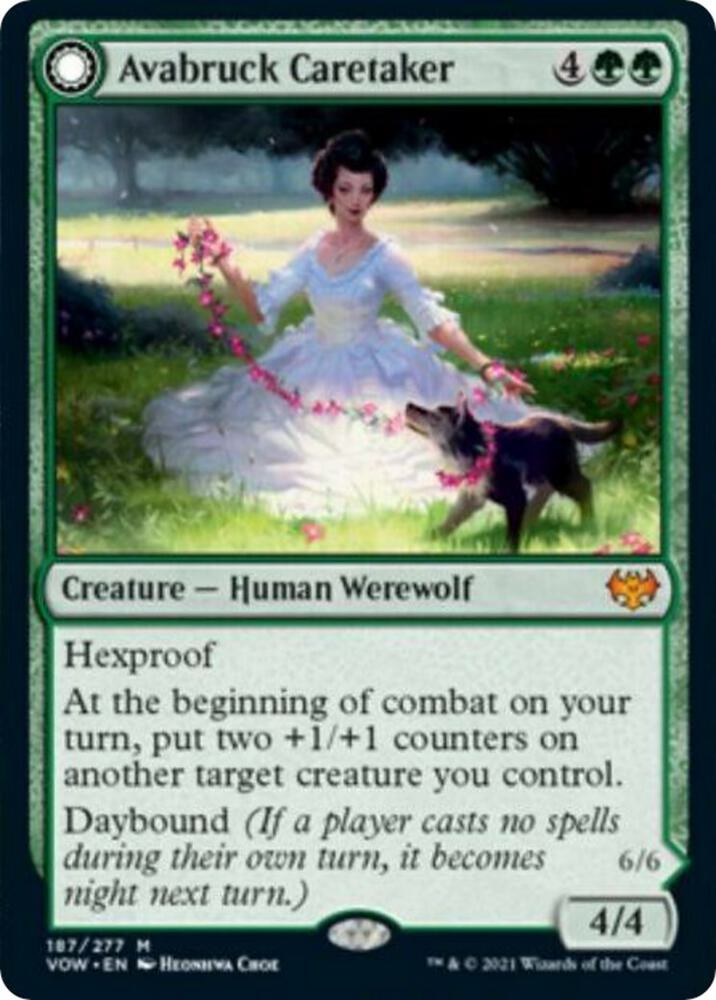 Avabruck Caretaker 187 card from Innistrad: Crimson Vow