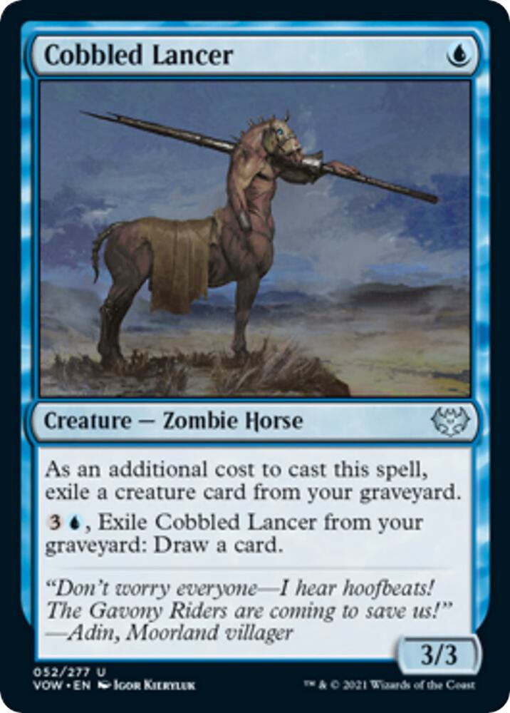 Cobbled Lancer 52 card from Innistrad: Crimson Vow