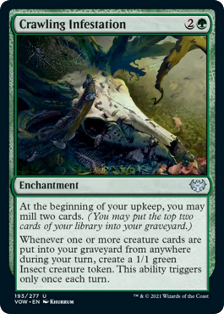 Crawling Infestation 193 card from Innistrad: Crimson Vow