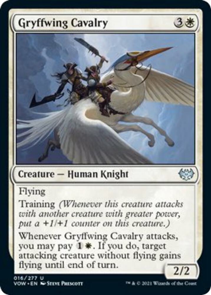 Gryffwing Cavalry 16 card from Innistrad: Crimson Vow