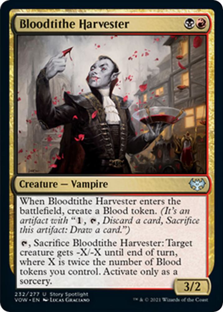Bloodtithe Harvester 232 card from Innistrad: Crimson Vow