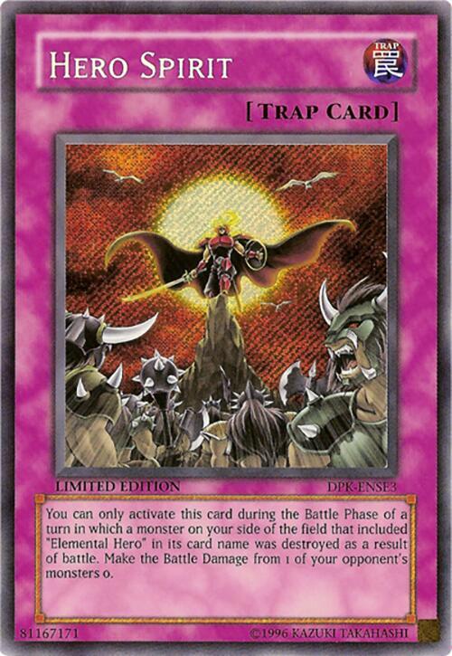 Hero Spirit DPK-ENSE3 card from Duelist Pack Special Edition