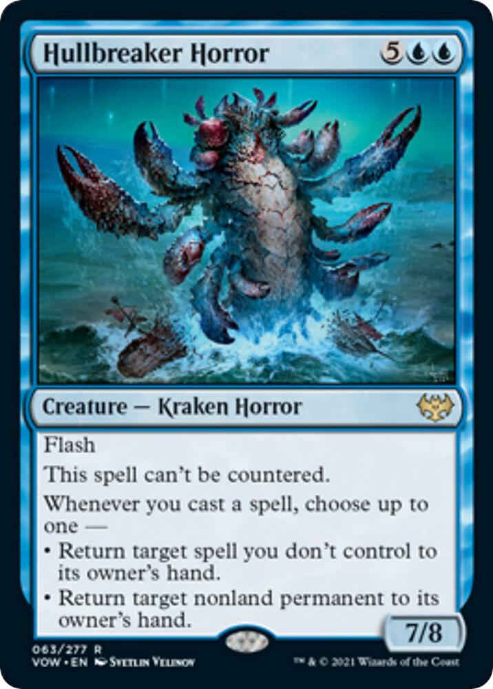 Hullbreaker Horror 63 card from Innistrad: Crimson Vow