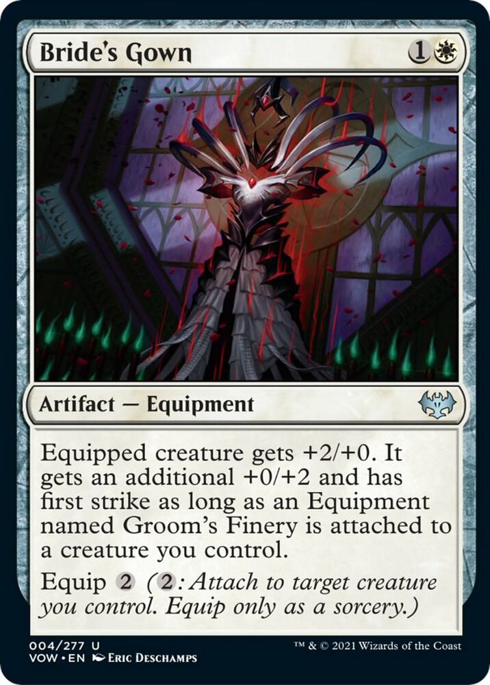 Bride's Gown 4 card from Innistrad: Crimson Vow