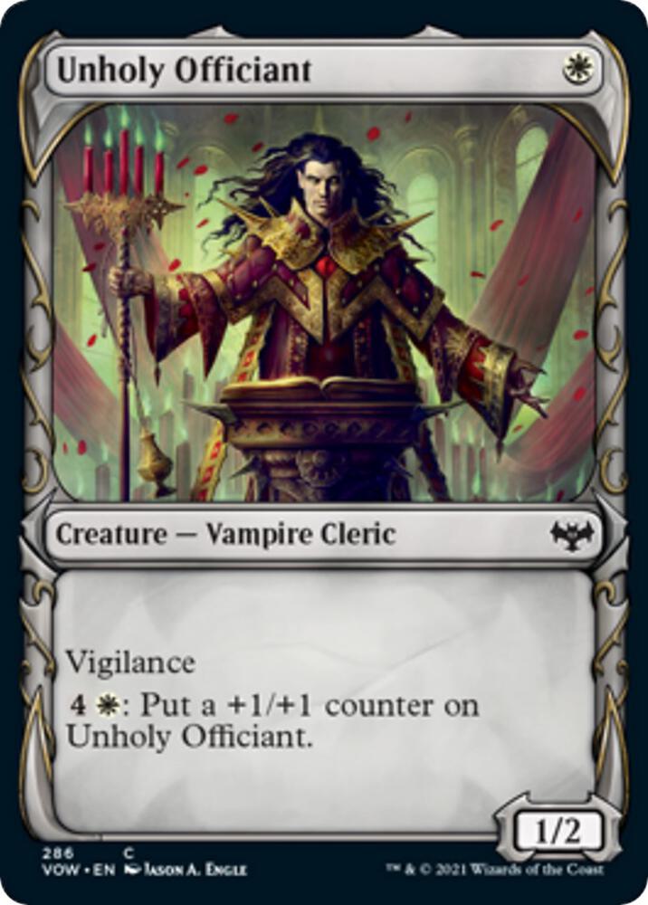 Unholy Officiant (Showcase) 286 card from Innistrad: Crimson Vow