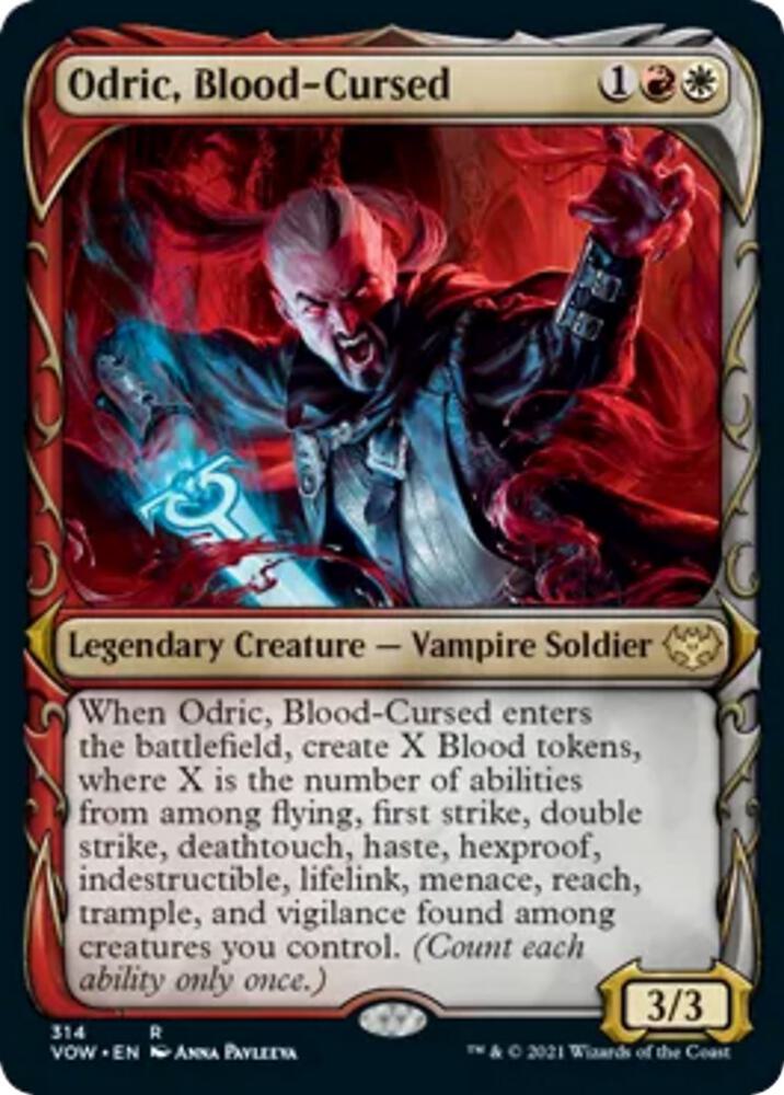 Odric, Blood-Cursed (Showcase) 314 card from Innistrad: Crimson Vow