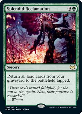 Splendid Reclamation 221 card from Innistrad: Crimson Vow