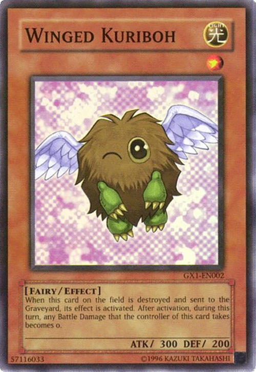 Winged Kuriboh GX1-EN002 card from GX Duel Academy GBA Promo