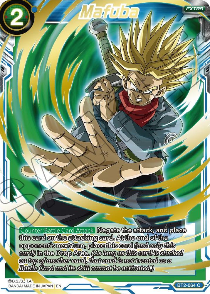 Mafuba (Gold Stamped) BT2-064 card from Mythic Booster