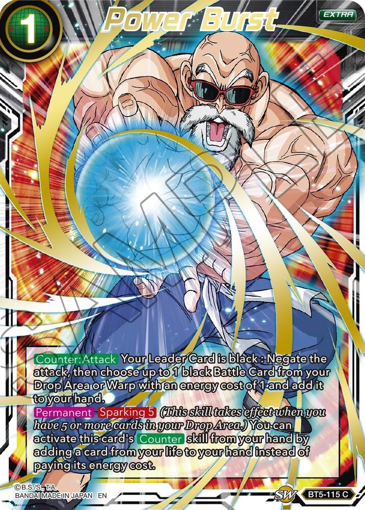 Power Burst (Gold Stamped) BT5-115 card from Mythic Booster