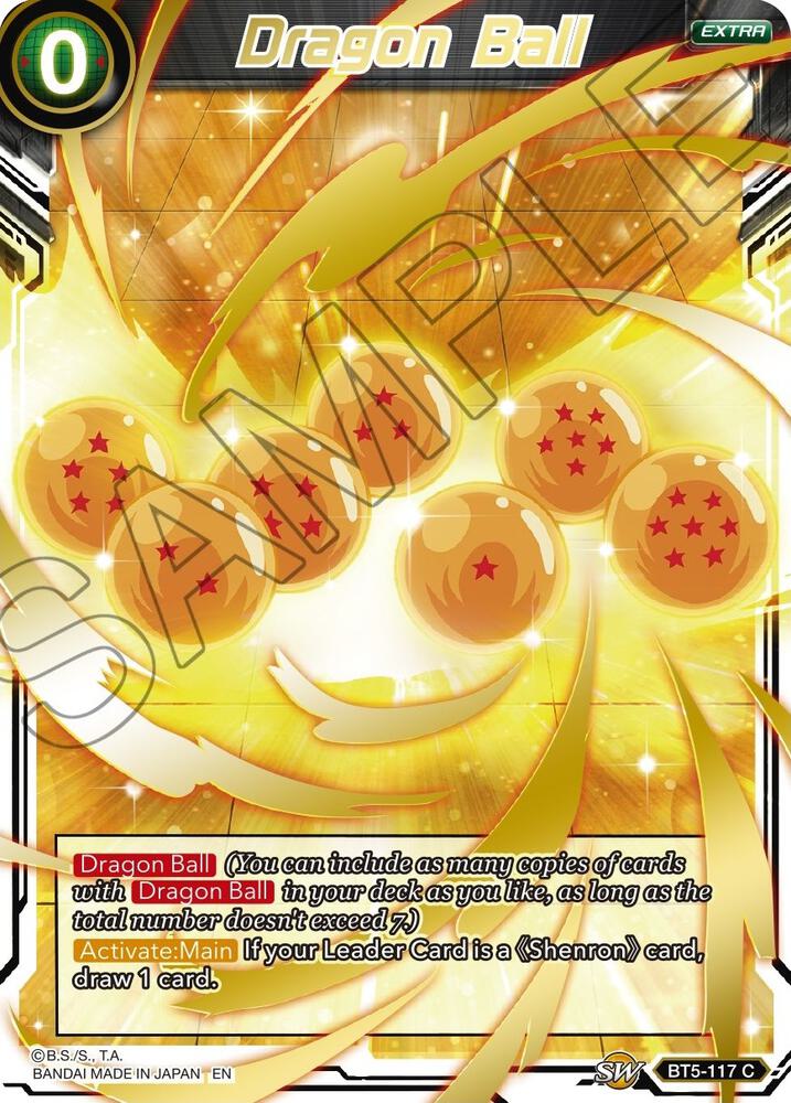 Dragon Ball (Gold Stamped) BT5-117 card from Mythic Booster