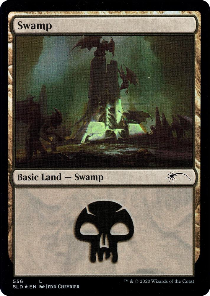 Swamp 556 card from Secret Lair Drop Series