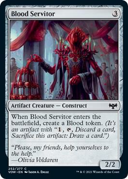 Blood Servitor 252 card from Innistrad: Crimson Vow