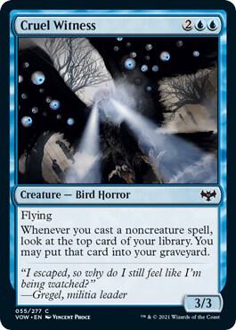 Cruel Witness 55 card from Innistrad: Crimson Vow