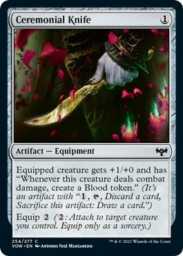 Ceremonial Knife 254 card from Innistrad: Crimson Vow