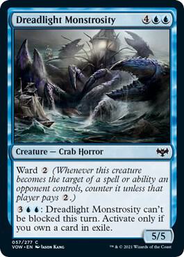 Dreadlight Monstrosity 57 card from Innistrad: Crimson Vow