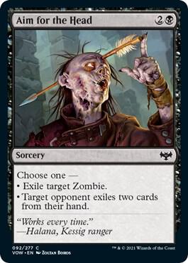 Aim for the Head 92 card from Innistrad: Crimson Vow