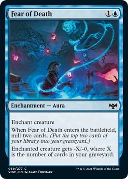 Fear of Death 59 card from Innistrad: Crimson Vow