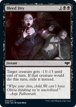 Bleed Dry 94 card from Innistrad: Crimson Vow