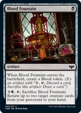 Blood Fountain 95 card from Innistrad: Crimson Vow