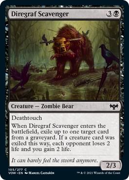 Diregraf Scavenger 105 card from Innistrad: Crimson Vow