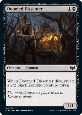 Doomed Dissenter 106 card from Innistrad: Crimson Vow