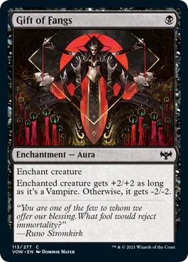 Gift of Fangs 113 card from Innistrad: Crimson Vow