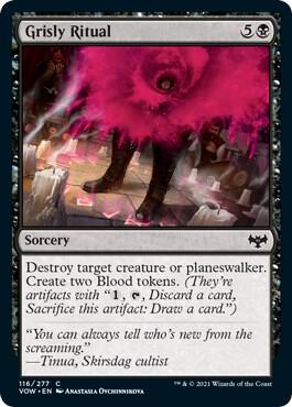 Grisly Ritual 116 card from Innistrad: Crimson Vow