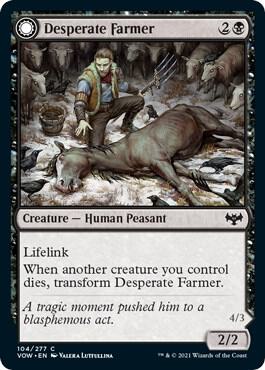 Desperate Farmer 104 card from Innistrad: Crimson Vow