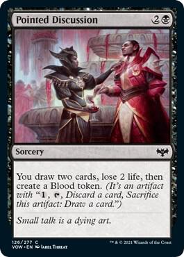 Pointed Discussion 126 card from Innistrad: Crimson Vow