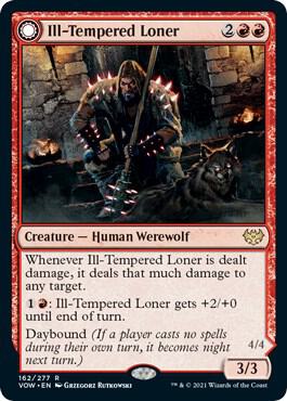 Ill-Tempered Loner 162 card from Innistrad: Crimson Vow