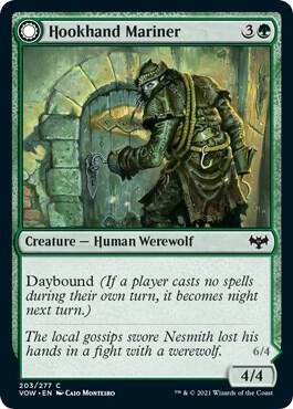 Hookhand Mariner 203 card from Innistrad: Crimson Vow